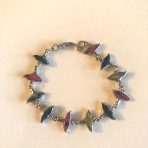 💝Bracelet with Fish Tails in silver tone